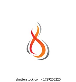 Fire flame vector illustration design template