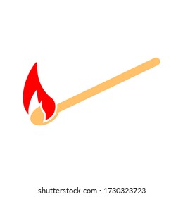 Fire flame vector illustration design template. fire icon color editable. on white backround