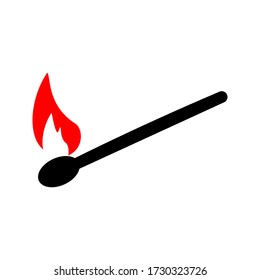 Fire flame vector illustration design template. fire icon color editable. on white backround