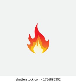 Fire flame vector illustration design template