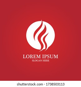 Fire flame vector illustration design template