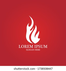 Fire flame vector illustration design template