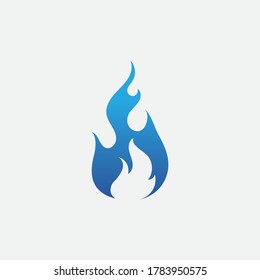Plantilla de diseño de ilustración de vector de llama de fuego