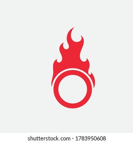 Fire flame vector illustration design template