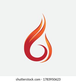 Fire flame vector illustration design template