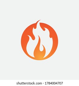 Fire flame vector illustration design template