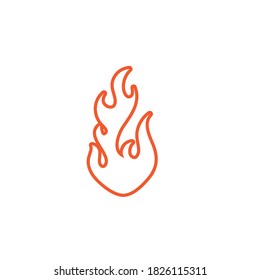 Fire flame vector illustration design