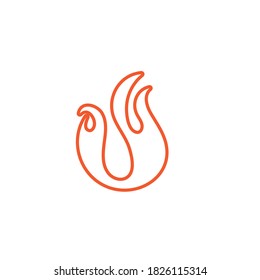 Fire flame vector illustration design