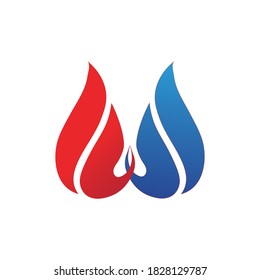 Fire flame vector illustration design template