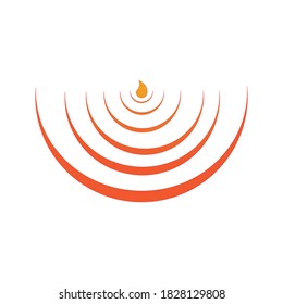 Fire flame vector illustration design template