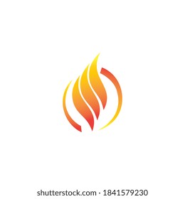 Fire flame vector illustration design template