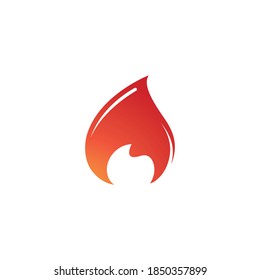 Fire flame vector illustration design template