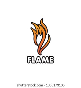 Fire flame vector illustration design template
