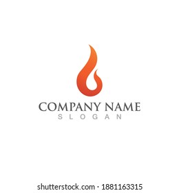 Fire flame vector illustration design template