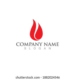 Fire flame vector illustration design template