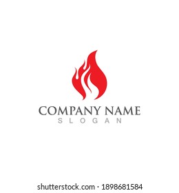 Fire flame vector illustration design template