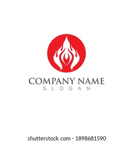 Fire flame vector illustration design template