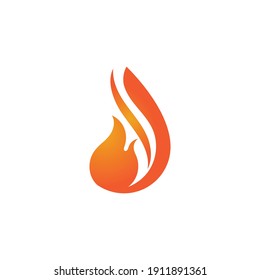 Fire flame vector illustration design template