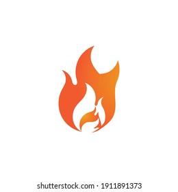 Fire flame vector illustration design template