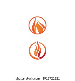 Fire flame vector illustration design template
