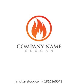 Fire flame vector illustration design template