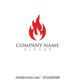 Fire flame vector illustration design template