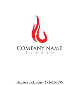 Fire flame vector illustration design template