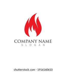 Fire flame vector illustration design template