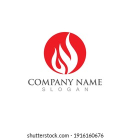 Fire flame vector illustration design template