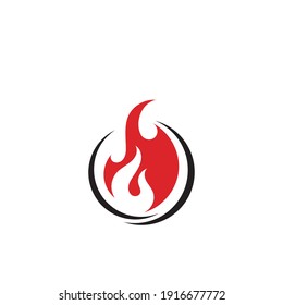 Fire flame vector illustration design template