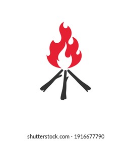 Fire flame vector illustration design template