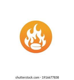 Fire flame vector illustration design template