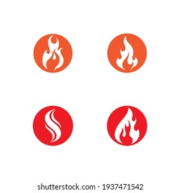 Fire flame vector illustration design template