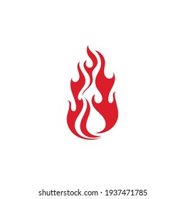 Fire flame vector illustration design template