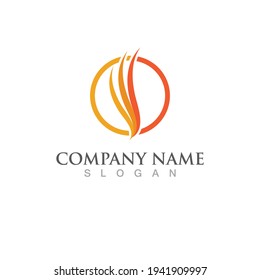 Fire flame vector illustration design template