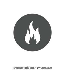 Plantilla de diseño de ilustración de vector de llama de fuego