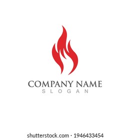 Fire flame vector illustration design template