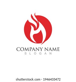 Fire flame vector illustration design template