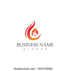 fire flame vector illustration design template