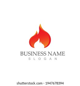 fire flame vector illustration design template