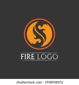 Fire flame vector illustration design template power, hot, icon, logo, light, devil, blaze, abstract