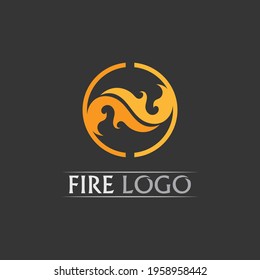 Fire flame vector illustration design template power, hot, icon, logo, light, devil, blaze, abstract