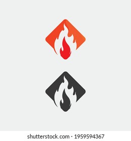 Fire flame vector illustration design template abstract logo fire and vector