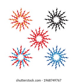 Fire flame vector illustration design template