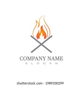 Fire flame vector illustration design template