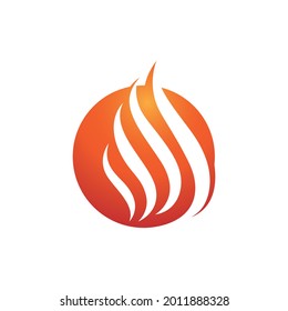 Fire flame vector illustration design template