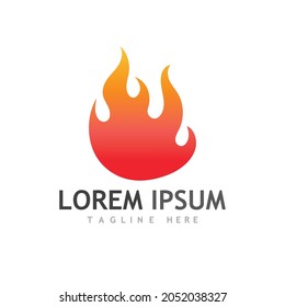 Fire flame vector illustration design template