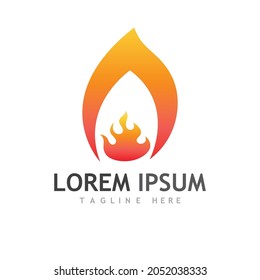 Fire flame vector illustration design template