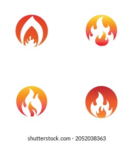 Fire flame vector illustration design template