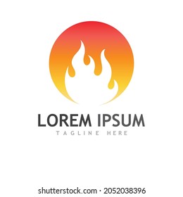 Fire flame vector illustration design template